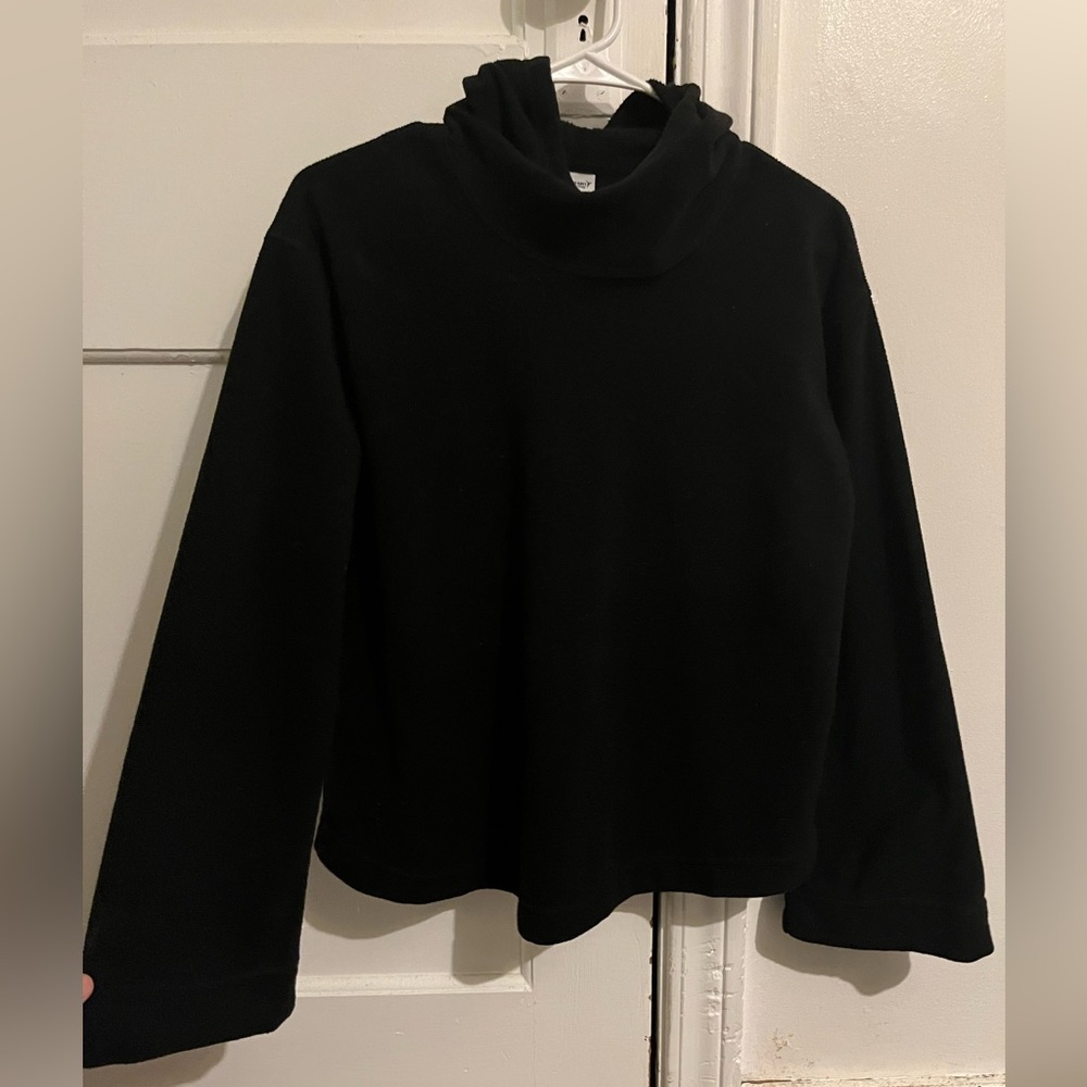Old Navy Black Fleece Turtleneck